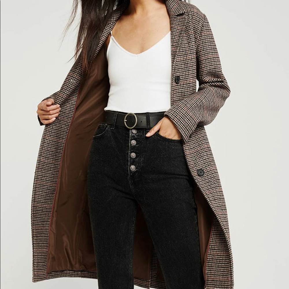 A&F Wool Blend Dad Coat